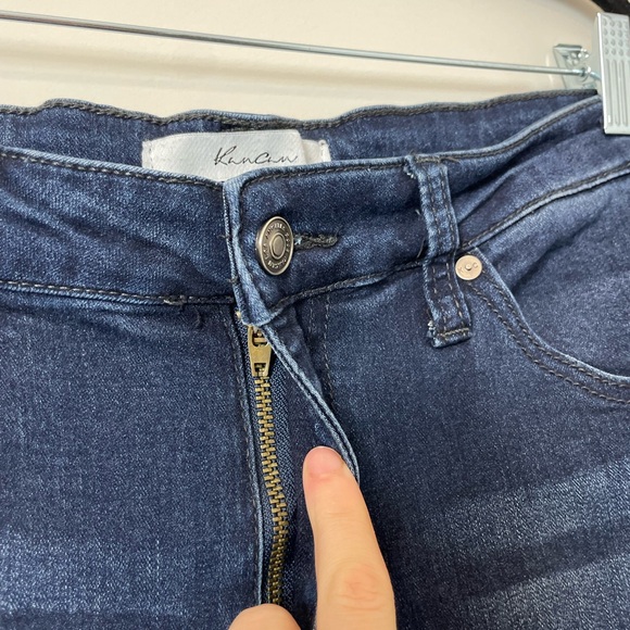 Kancan Jeans Size 31 12 High Rise Dark Wash Stretchy Ankle Skinny Non-Distressed - Picture 4 of 8